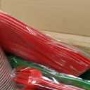 350 Pcs Merry Christmas Paper Plates and Napkins Set for 50 Guests Disposable Dinner Tableware Dinnerware Party Supplies Includes 100 Paper Plates 50 Cups Napkins Set Knives Forks Spoons (Green)