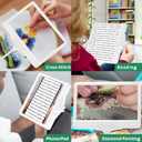 5X Rechargeable Floor Magnifying Glass with Light and Stand,43 LED Flexible Hands Free Magnifying Lamp,2-in-1 Large Lighted Magnifiers for Reading,Sewing,Crafts,Painting,Close Work,DIY White