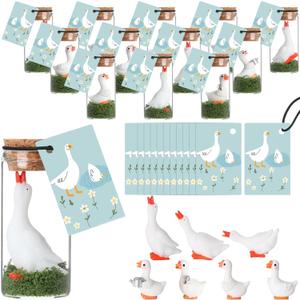 20 Sets Emotional Support Gifts Bulk Team Building Positive Affirmation Thank You Coworker Gifts with Inspirational Cards for Employee Appreciation Staff Teacher(Goose)