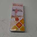 Magic Air Broom Household Silicone Broom, Multifunction Floor Squeegee with 2 Heads - Brush and Scrape, Magic Broom Sweeper with Extra-Long Adjustable Aluminum Handle for Floor, Glass, Tile (Blue)