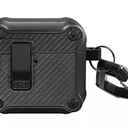 Vena Carbon Fiber Pattern Case for Apple AirPods 4 Case, Auto Open Lock Compatible with AirPods Gen 4 4th Generation