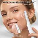 Sonic Dermaplane Razor for Women Face, Rechargeable Dermaplaning Tool with 8 Dermaplaning Blades and Facial Oil, 3 Speeds for Peach Fuzz Removal and Facial Exfoliation