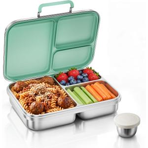 G.a HOMEFAVOR Stainless Steel Lunch Box, Green, 1100 ml/37 oz
