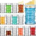 24 Pack Shot Glasses Set, 2oz Mini Tiki Glasses Set, Clear Shot Glasses Bulk, Small Whiskey Shot Glass, Mini Drinking Cups for Vodka, Tequila, Spirits, Liquors, Whiskey, Cocktail, Espresso