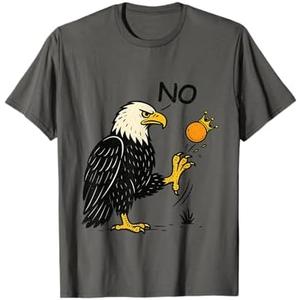 Funny No Kings In America Shirt - Retro Political Men Women T-Shirt, Asphalt Grey, Small
