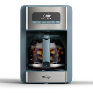 Mr. Coffee® 12 Cup Coffee Maker, Coffee Maker with Decaf Brew and Iced Coffee Brew Settings, Small Batch Setting for 1 to 4 Cups, Reflection