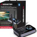 Monster Bluetooth Transmitter & Receiver, 2-in-1 Bluetooth Audio Adapter, Stream to/from NonBluetooth Devices, Stream TV to 2 Headphones, 33 ft Range, Analog & Digital, TV USB Powered, 3.5mm Aux Port