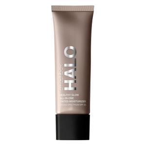 Smashbox Halo Healthy Glow All-In-One Tinted Moisturizer SPF 25 | Hydrating, Long Wearing, Tinted Moisturizer with SPF | Hyaluronic Acid (08-Medium (with warm undertone))