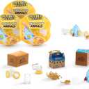 MGA's Miniverse Make It Mini Animals Series 2 (3 Pack) Mini Collectibles, Blind Pack, DIY, Crafts, Resin, Replica Animals, Collectors, Gifts, 8+