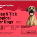 Amazon Basics Flea and Tick Topical Treatment and Prevention for Extra Large Dogs (89-132 lbs), Kills Fleas and Ticks, Waterproof, Monthly Application, 6 Count, Packaging May Vary