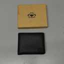 Stealth Mode Leather Bifold Wallet for Men With ID Window and RFID Blocking (Carbon Fiber)