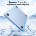 EooCoo Case Compatible with MacBook Air 13 inch M5 2026-2022 M4 M3 M2 A3449 A3240 A3113 A2681, Matte Hard Shell Scratch Resistant Protective Cover Compatible for MacBook Air 13.6 inch, Frost SkyBlue