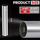 A-KARCK 2.5 Inch Stainless Steel Exhaust Pipe, 18" Length