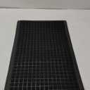 MontVoo-Door Mat Outside Entrance Outdoor Indoor Front Doormat for Entryway-Welcome Mat Durable Rubber Backed Entry Mat Non Slip Dirt Trapper Absorbent-Black 17x30