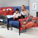 Delta Children Plastic 3D-Footboard Twin Bed, Disney/Pixar Cars