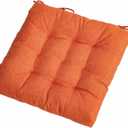 SQUARE MOON 4 Pack Chair Cushions, Seat Cushions, Chair Pads, Chair Mat for Indoor, Outdoor Dining Chair, Kitchen Chairs, Dining Room Chairs (16" × 16" × 4 Pack, Orange)