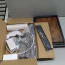 PESRAE Floor Lamp with Table, End Tables with Charging Station(USB & Type-C & AC Port), 3 Color Temperatures 9W LED Bulb, Modern Shelves Side Table for Bedroom, Living Room