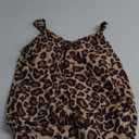 Yonique Womens Blouson Tankini Top No Bottom Loose Fit Swim Top Modest Tank Top (Medium, Leopard)