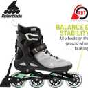 Rollerblade Macroblade 80 ABT Women's Adult Fitness Inline Skate, Glacier Grey/Mint, Performance Inline Skates, Size 9.5