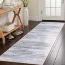 Lahome Modern Abstract Rug Runners 2x6, Washable Kitchen Runners Non Slip Soft Laundry Room Rug, Beige Print Ultra-Thin Carpet Runner for Bedroom Bathroom Hallway (Beige, 2'x6')