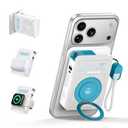 ummz for Magsafe Battery Pack 10000mAh,5-in-1 Magnetic Portable Charger with Wall Plug, Wireless Power Bank for Apple Watch,22.5W Fast Charging PowerBank for iPhone 17 Pro Max/16/15/14/13/12 Mini