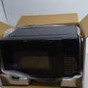 Emerson MW7302B Compact Countertop Microwave Oven with Touch Control, LED Display, 700W, 10 Power Levels, 6 Auto Menus, Glass Turntable and Child Safe Lock, 0.7 Cu., Ft. Black