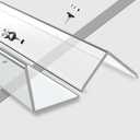 CHIDU Corner Guard, Pre-Drilled Clear Wall Corner Protector with Screws, L-Shaped Thickened Edge Protection for Sharp Wall, Door Frame, Table, Countertop - 2 PCS x 35.4" L x 1.97" W