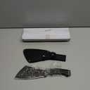 11 Inch Hatchet with Sheath, Small Compact Machete Axes, Fixed Blade Full Tang Camping Tactical Knife for Woodworking, Garden Machete Axe with Sheath for Bushcraft Yards Bushes Wood, A2BK (Black)