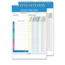 4-Pack Food Journal Diaries – Spiral-Bound (5.5" x 8.5"), 50 Double-Sided Pages for Tracking Calories, Carbs, Protein, Fat, Macronutrients, and Eating Habits, Perfect for Healthy Eating Goals