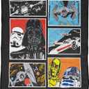Jay Franco Plush Throw Blanket  46" x 60" Inch Hero Kids Soft & Cozy Fleece Throw for Bedroom & Couch Dcor, Official Licensed Product, Multi - Star Wars