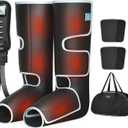 ALLJOY Leg Massager for Circulation and Pain Relief FSA, Gifts for Dad Mom Mothers Day Fathers Day, Leg Massager with Heat and Compression Helpful for Vericose Veins, Fatigue, Cramps, Swelling, Edema