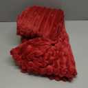 HIMEET Deep Red Throw Blanket for Couch - 300GSM Soft Cozy Blankets, Cute Lightweight Fleece Throws, Birthday Gifts, Home Dorm Decor, Deep Red, 50x60 Inches