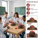 jarbins 10Pcs Volcanic Model School Figure Model Experiment for Volcano Science Kit Volcano Eruption Toy DIY Demonstration Props