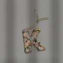 Mrchtmas 2025 Christmas Initial Ornaments,Letter K Ornaments for Xmas Tree,Hanging Christmas Ornament Gift for Mother Friends Sister Wife Grandma Women Men (Light)