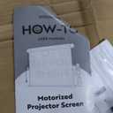 VIVOHOME Motorized Projector Screen with Remote, 16:9 100 Inch Auto Electric Projection Screen, HD 4K Movie Screen for Home Theater, Cinema, Office (87 x 49 Black)