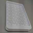 WIBIMEN Ice Cube Tray with Lid and Bin - Round Ice Trays for Freezer with Lid - Ice Cube Trays for Freezer with Ice Container (1"-2PACK White)