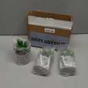 OLEEK small fake plants office decor - fake succulents plants artificial for desk decor - fake plant office decorations for work - office decor for women - office plants cubicle accessories room decor (collection A (set of 3))