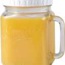 novelinks 74 oz Wide Mouth Glass Jar with Lid,Clear Large Mason Jars (1 Pack)