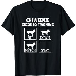 Chiweenie Guide To Training Chiweenie Mom Dad Dog Lover T-Shirt, M