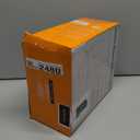 Single Serve One Cup Coffee Maker, for K-Cups and Grounds, Mini Coffee Maker with Portable Handle, 6 to 12 Oz Brew Size, for Travel, Camping, Office, RV and Dorm, 120V, Black and Gold