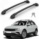 330Lbs Roof Rack Cross Bars Compatible with Volkswagen VW Tiguan 2018-2026 (Not for Limited) & Taos 2022-2026, Heavy Duty Aluminum Roof Rails Top-Mount Crossbars Rooftop Cargo Carrier