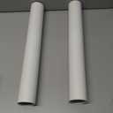 2Pcs 2 Inch PVC Pipe 17" Long White Sch40 Industrial PVC Pipes for Home DIY, Greenhouse, Garden, Farm, Workshop, Furniture Grade(2" x 17"L)
