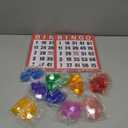 Eersida 1100 Pack Jumbo Bingo Game Cards with Bingo Chips Sets for Seniors, 1000 Transparent Scoring Chips, 8" x 9" Reusable Easy to Read Paper Cards Board Games Sets for Family Night Activities