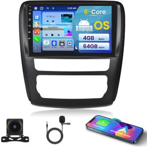 [8Core 4+64GB] Android 15 Car Radio for Chevrolet Chevy Traverse LT 2013-2017/Buick Enclave 2013-2017 with Carplay Android Auto, 9" HD Touchscreen Car Stereo with GPS WiFi Bluetooth FM/RDS SWC