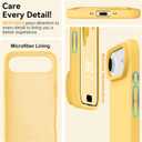 BENTOBEN Magnetic for iPhone Air Case with Magsafe, Liquid Silicone Phone Case iPhone 17 Air Shockproof Gel Rubber Soft Bumper Microfiber Lining Protective Cover Cases for iPhone Air 6.5" 2025, Yellow