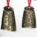 Healifty Mini Double Layers Bronze Chime 14.96X2.36X9.44In Ancient Chinese Folk Percussion Instrument Home Office Decoration Souvenir