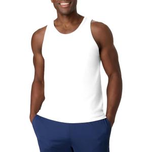 Hanes Mens Performance Tank, X-Temp Moisture-Wicking Tank Top, Solid Colors, 2-Pack (White, XL)