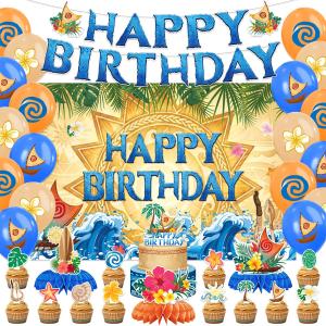 Ocean Princess Birthday Party Supplies Ropical Hawaiian Party Decorations