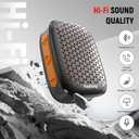 2026 Upgrade Wearable Bluetooth 5.4 Speaker, IPX7 Waterproof Clip-on Wireless Mini Portable Speakers, Built-in Mic, Hands-Free Music/Calls for Work/Cycling/Home/Party/Outdoor(Black)