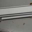 Double Curtain Track Ceiling Mount, 6.6ft Silent Curtain Rail System White